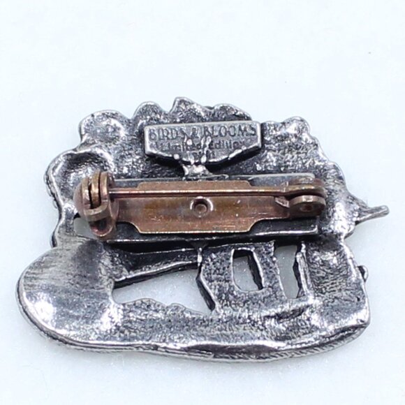 Birds and Blooms Limited Edition 2001 Wheelbarrow Garden Flowers Brooch or Pin - Picture 2 of 13